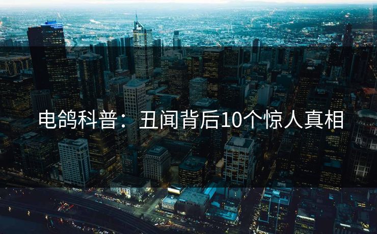 电鸽科普：丑闻背后10个惊人真相
